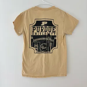 Purdue University Gildan Yellow/Gold Logo T-Shirt thumbnail 4