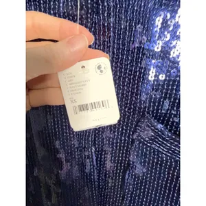 Free People Sophie Sequin Mini Dress Midnight Navy XS‎ NWT Party Glam thumbnail 6