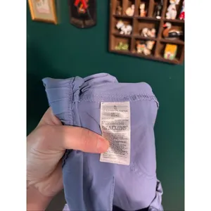 Gap Off Duty Khakis Pants Larkspur Blue Women's Size L Elastic Waist, Pull-on thumbnail 4