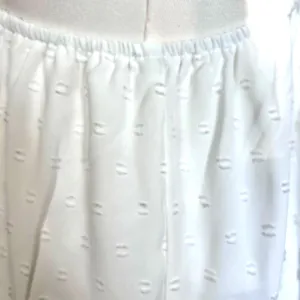 Crochet Midi Baby Doll Halter Dress Y2K Fairy White Shein Textured Tiered SZ SM thumbnail 12