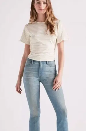 Lucky Brand NWT Yellow Stripe Tee WMNS Sz Xl thumbnail 1
