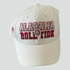 Top Of The World Alabama Crimson Tide Hat Cap One Fit Adjustable Roll Tide White thumbnail 1