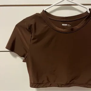 Aerie Smoothiez Brown Crop Top thumbnail 4