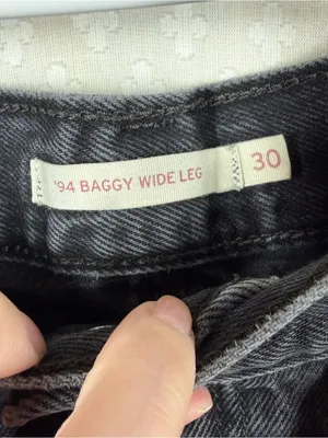 Levi’s Faded Black 94’ Baggy Wide Leg Jeans thumbnail 3