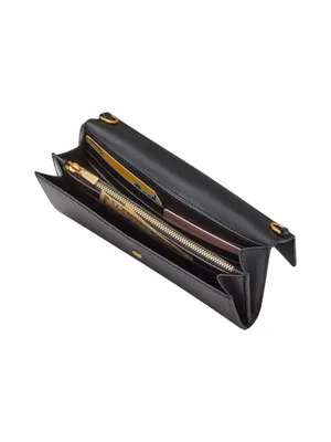 Kate Spade Black Leather Flap Crossbody Bag Katy Wallet $248 Retail NWT thumbnail 5