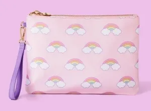 Rainbow Print Flat Pouch - Stoney Clover Lane x Target Light Pink thumbnail 1