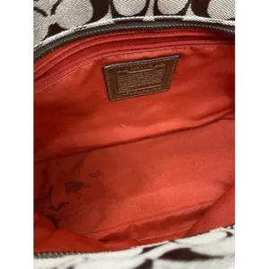 Coach Shoulder Bag Medium Msrp Beige Brown Jacquar thumbnail 10