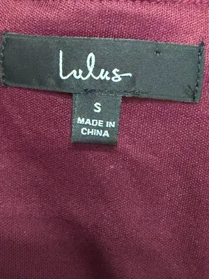 Lulus Women’s Romantic Moves Burgundy Velvet Long Sleeve Vneck Romper Size Small thumbnail 5
