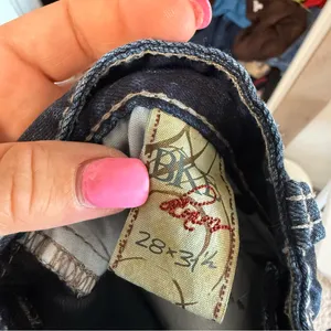 BKE Brie Flared Bootcut Trouser Style Jean Dark Wash Sequin Detail High Waist 28 thumbnail 5