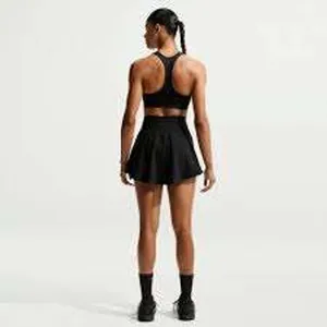 Nike One Dri-FIT Ultra High Waisted Skirt Black Skort XXL IH8614-010 thumbnail 2