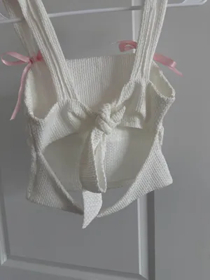 Amazon white tank with Bows thumbnail 2