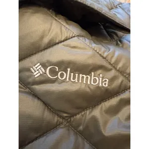 Columbia Womens TurboDown 550FP Omni-Heat Quilted Puffer Jacket Gray‎ Large thumbnail 2