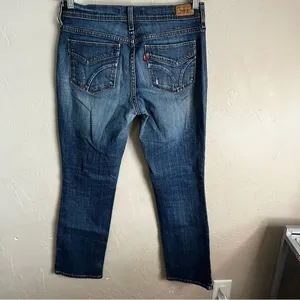 Levi’s 505s Distressed straight‎ Leg Short Denim Jeans thumbnail 4