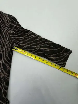JM Collection Petite Women's Black & Gold Metallic Zebra Print 2-Piece thumbnail 12