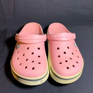 Crocs Crocband II Women 7 Men 5 Light Petal Pink Graphite Clog Slip On Shoe thumbnail 1