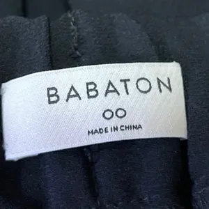 Aritzia Babaton Women's Black High Rise Pleated Pull On Elastic Waist Shorts 0 thumbnail 5
