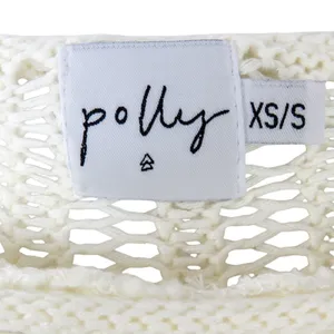 Princess Polly Cream Open Knit Cropped Sweater with Drop Shoulder XS Small Wool thumbnail 3