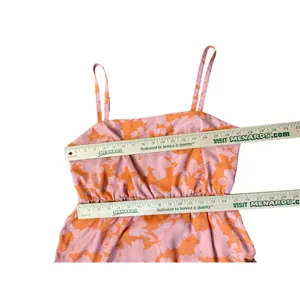 Social Standard by Sanctuary Sun Dress Womens L Used Pink Orange Floral XD9019GH thumbnail 10