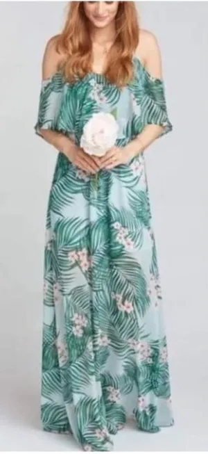 Show Me Your‎ Mumu Tropical Maxi Dress Size XXS Resort Vacation thumbnail 1