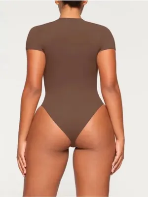Skims Fits Everybody TShirt Bodysuit in Jasper Size Small New with tag thumbnail 3