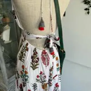 RAGA White Maxi Dress with Multicolor Floral Print thumbnail 10