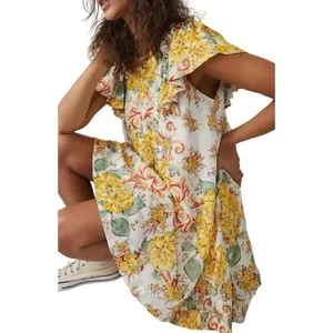 Free People Yara Patterned Mini Dress XS NWOT thumbnail 9