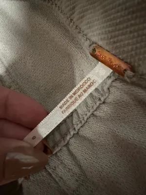 Free People Corduroy Cargo Pants Taupe thumbnail 3
