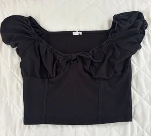 Black Garage crop top thumbnail 1