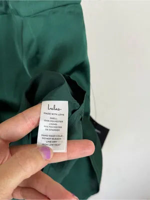 Lulus Love Me Tonight Satin One-Shoulder Mini Dress Green thumbnail 6