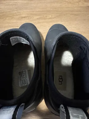 UGG Droplet Black Waterproof Chelsea Rain Boots Women’s Size 8 thumbnail 5