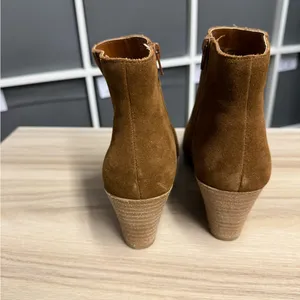 Kenzie Lyden Brown Suede Pointed Toe Ankle Booties Chelsea Boots thumbnail 5