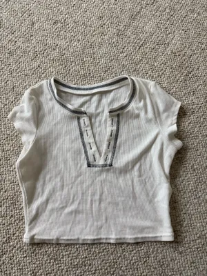 PacSun Crop Top Short Sleeve White thumbnail 2