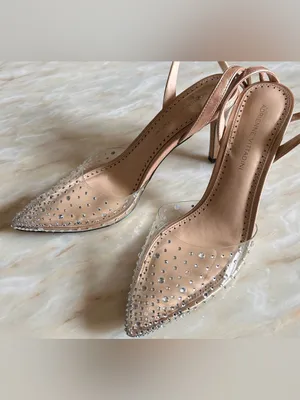 Adrienne Vittadini Nerve Rhinestone Slingback Heels Sz 9 Autumn Wedding Guest thumbnail 5