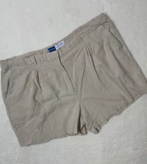 Old Navy Linen Shorts 3X Extra High Rise Taylor Adjustable Waist thumbnail 1