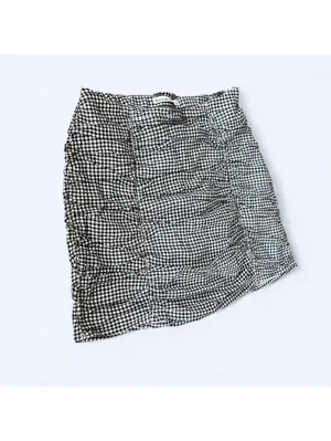 Abercrombie & Fitch gingham ruched preppy fairycore summer skirt Size Small thumbnail 3