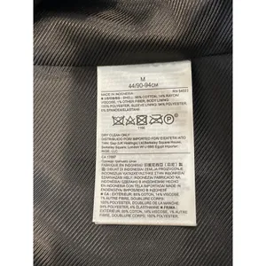 Banana Republic Textured Knit Double Breasted Coat Size M Black White Cotton thumbnail 8