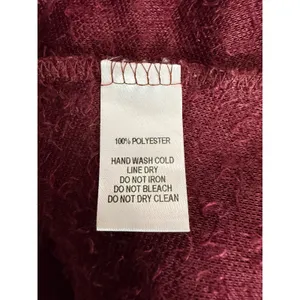 Lulus Burgundy Eyelash Knit Sweater Dress Womens Large Long Sleeve Fuzzy Tunic thumbnail 6