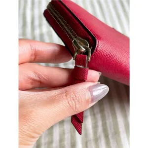Kate Spade Cameron Large Zip Around Wallet Rosso Red Colorblock Accordion thumbnail 3