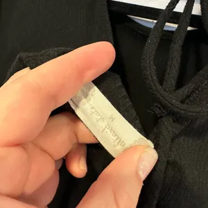 Black‎ ribbed oversized romper thumbnail 3