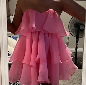 These Three Boutique Pink Ruffle Dress thumbnail 2