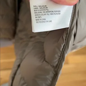 Michael Kors Packable Down Fill Taupe Brown‎ Tan Long Jacket Coat XL thumbnail 8