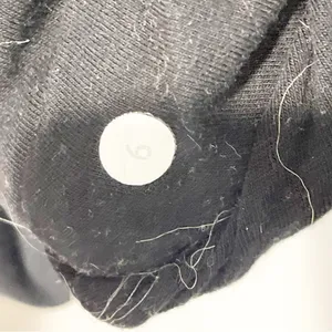 Lululemon Hoodie Womens Size 6 Solid Black Full Zip Jacket Thick Pockets Ruffle thumbnail 4