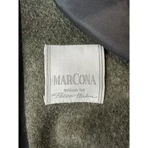 Vintage Marcona Women’s Wool & Alpaca Overcoat Gray with Green Cuffs Size 12 thumbnail 10