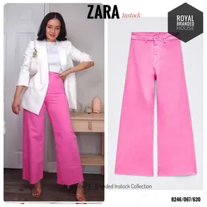 Nwot‼️ Zara Zw The Marine Straight Jeans Us 4 thumbnail 6