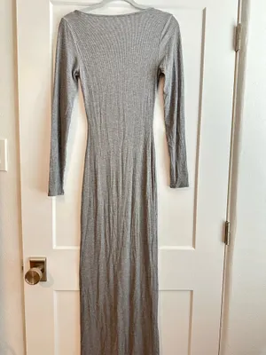 SKIMS Long Sleeve Lounge Dress Soft Maxi thumbnail 3