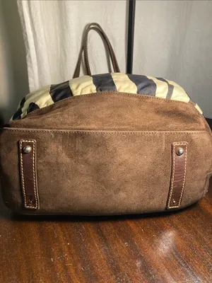 Dooney & Bourke Stripe Print Tote with Brown Trim thumbnail 4