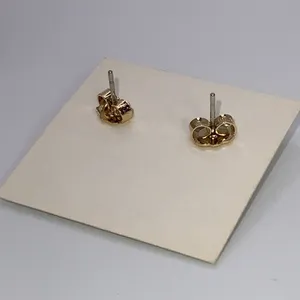 Vintage Avon Western 24K Gold Plated Oval Rope Edge 1/2” Earrings thumbnail 3