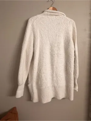 ANTHRO | Knitted + Knotted Open-Front Shawl Cardigan thumbnail 3