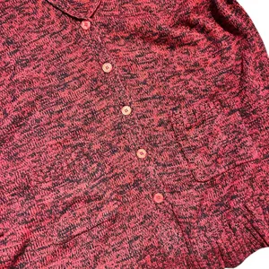 BFA CLASSICS Knit Cardigan Sweater NWOT Red Black Shawl Collar 4X Pockets Boho thumbnail 4