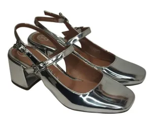 Silver Mary Jane shoes sz 8.5 by sam and libby thumbnail 1